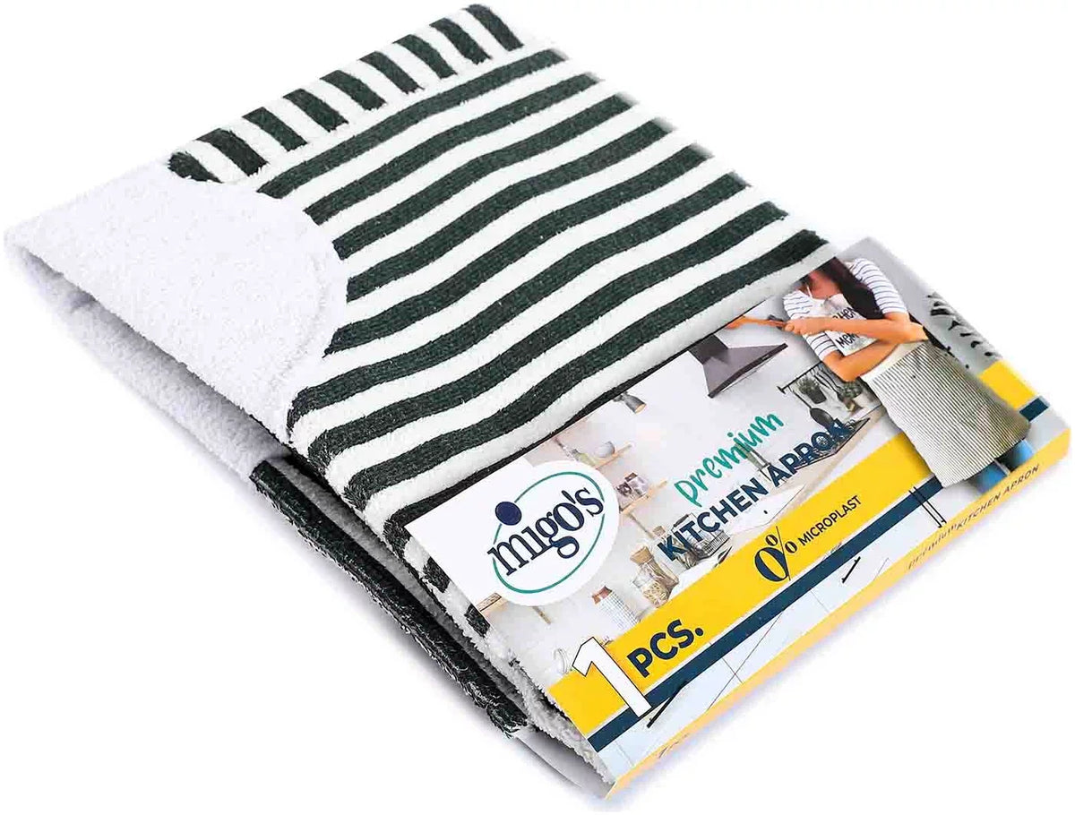 Migo's Striped Kitchen Apron