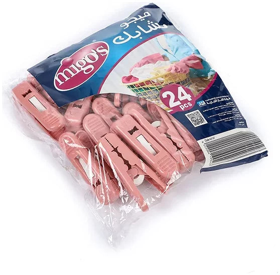 Migo's Blue Plastic Cloth Pegs 24 Per Pack