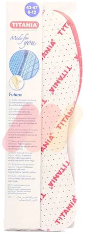 Titania Futura Anti-Odor Insoles (Size 42-47) 1 Pair