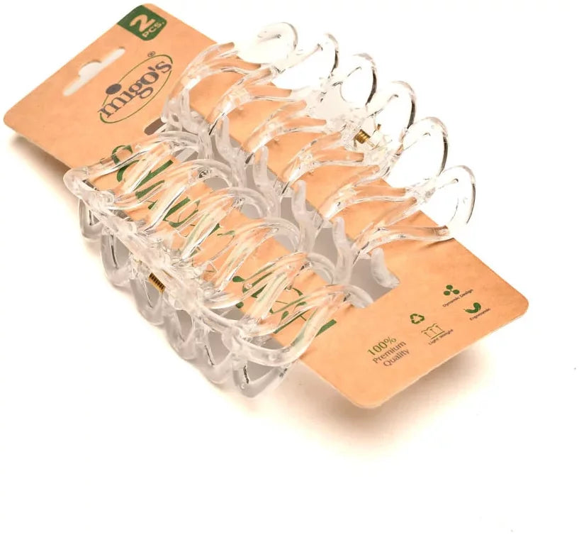 Migo's 2 Acrylic Hair Clips On Clip