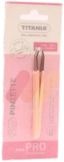 Titania Essentials Blue Nickel-Plated Slant Tip Tweezers, 1 Piece