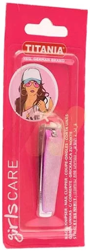 Titania Girls Care Purple Nail Clipper, 1 Piece