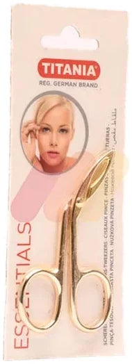 Titania Essentials Golden Scissors Tweezers