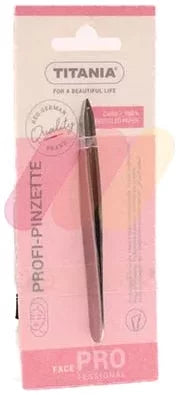 Titania Stainless Steel Slanted Tweezers, 1 Piece