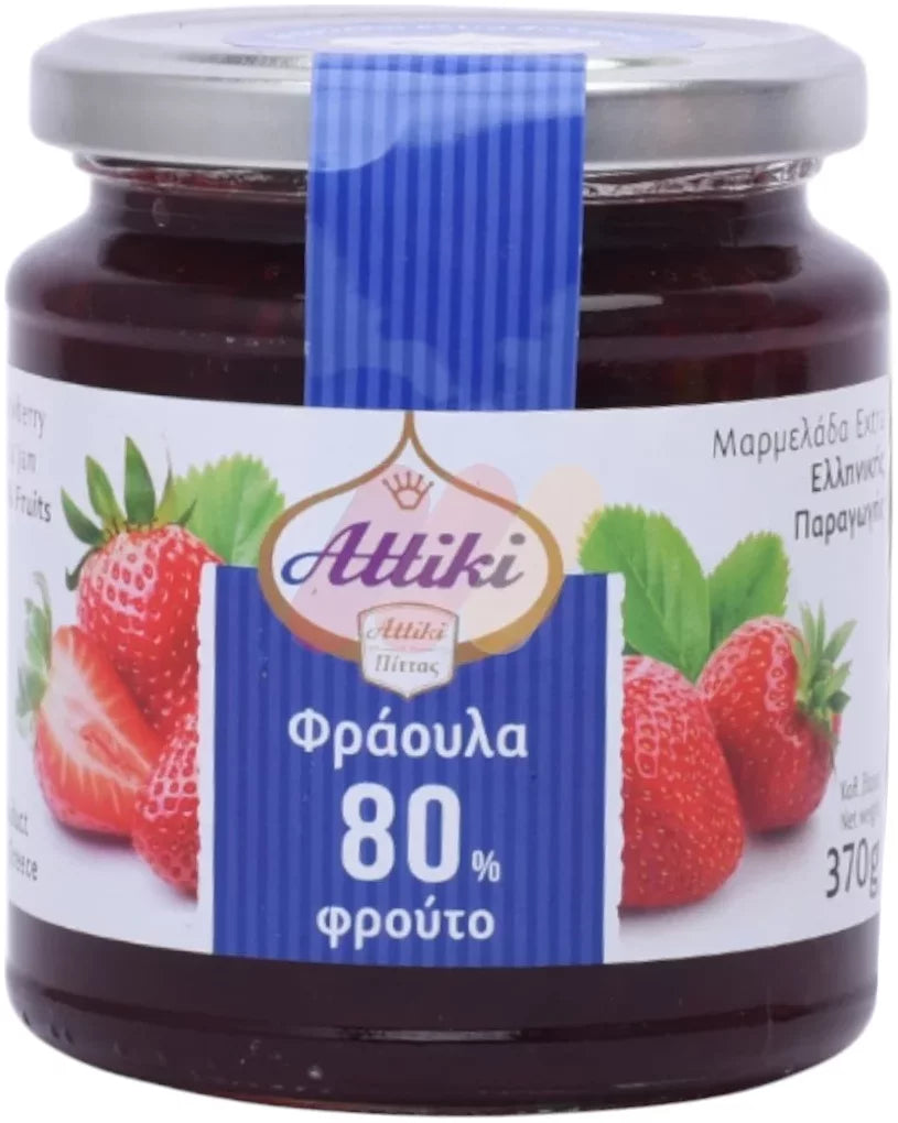Attiki Strawberry Jam Extra - 370 Gm