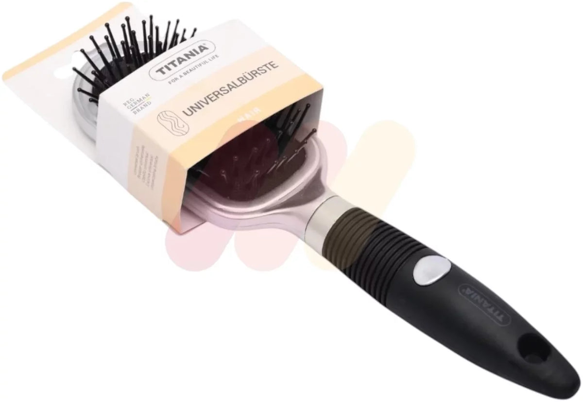 Titania Hair Brush Rectangle Metal 1763