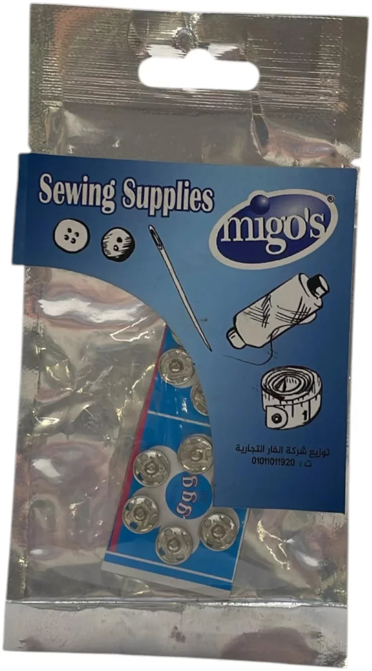 Migo's Transparent Press Studs 12 Pieces