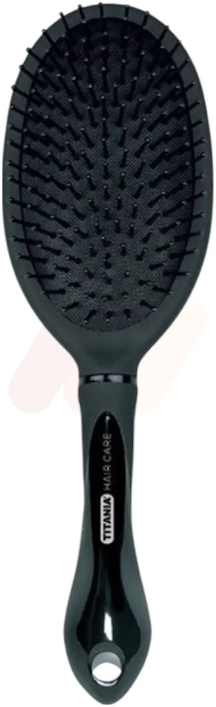 Titania Oval Black Rubber Brush - 1389