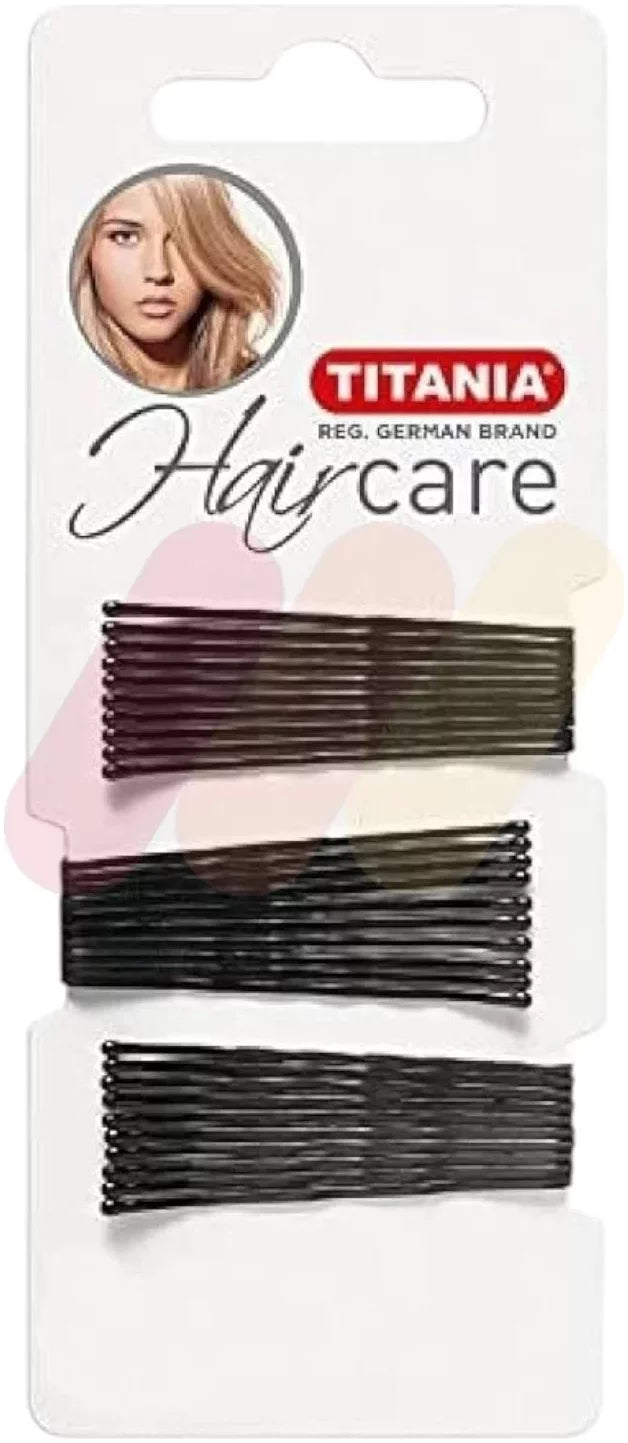 Titania Long Black Hair Pins 20 Pieces