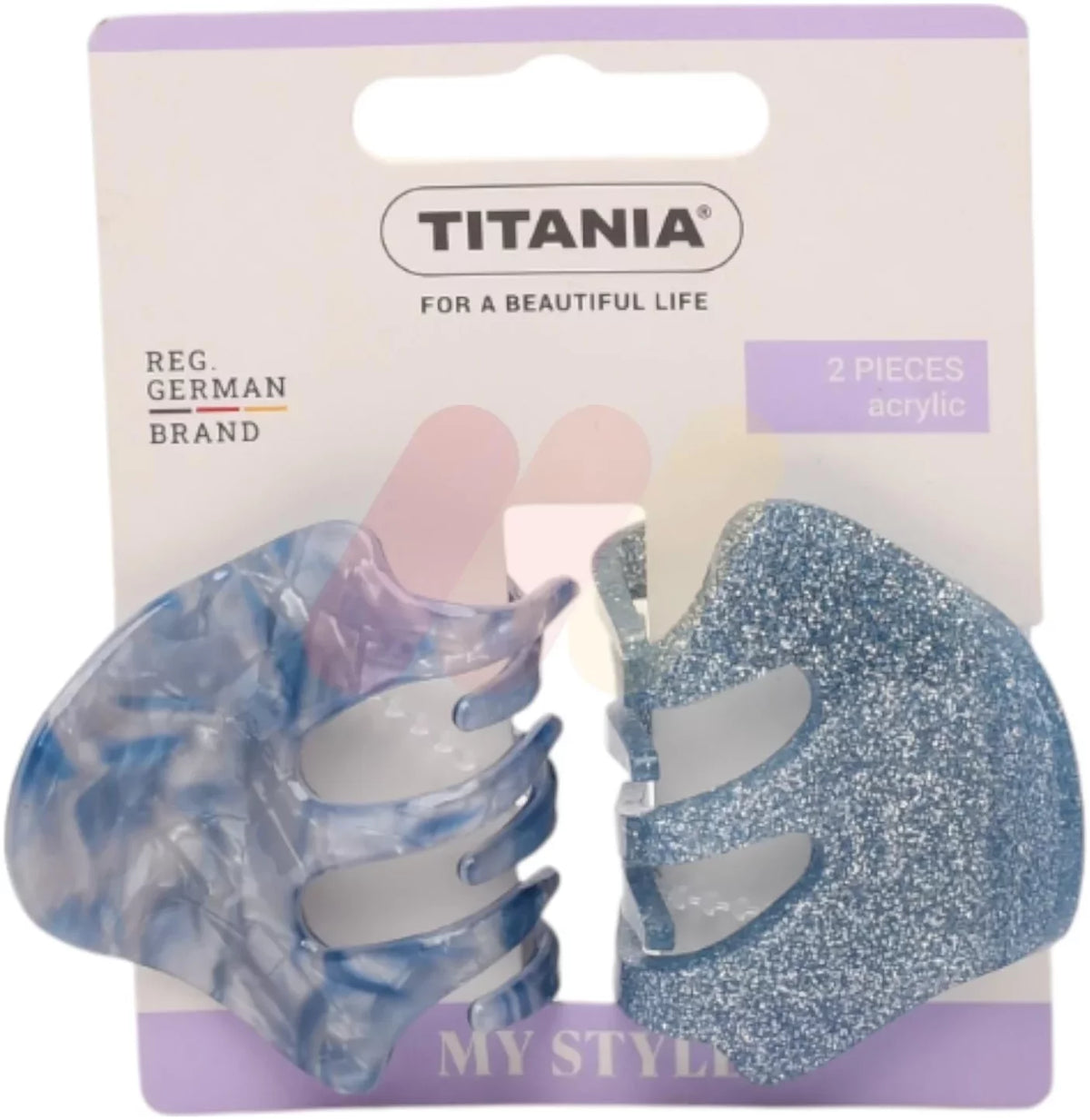 Titania Clips Acrylic 2 Pieces-8308