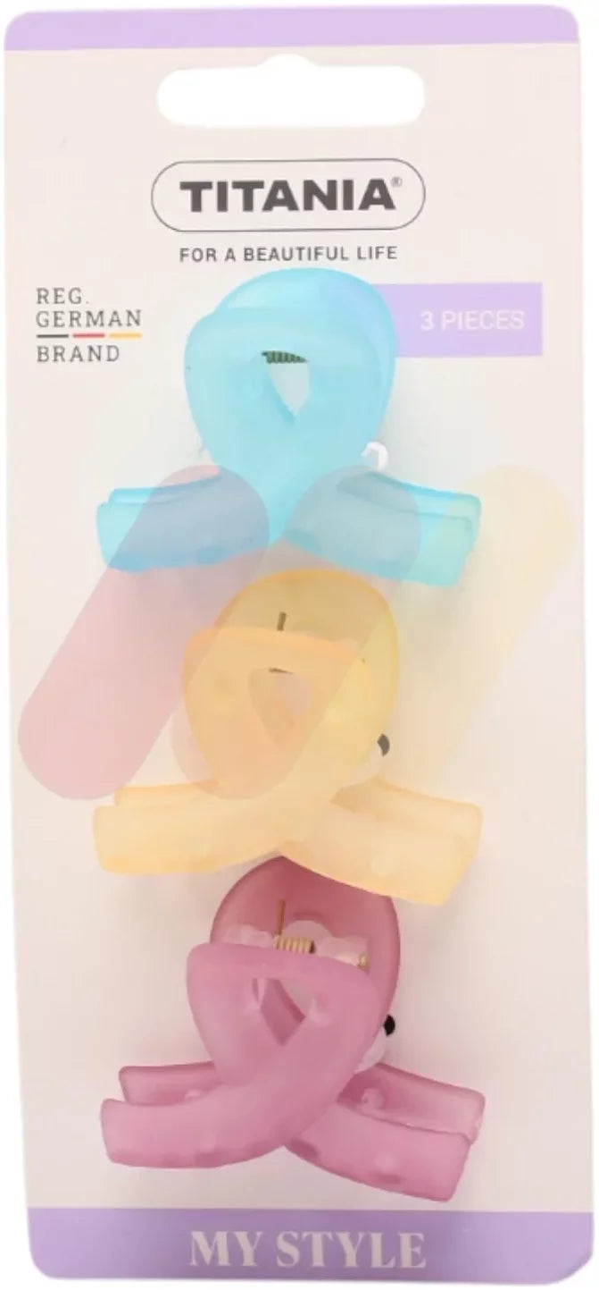 Titania Clips Frosted 3 pieces - 8201