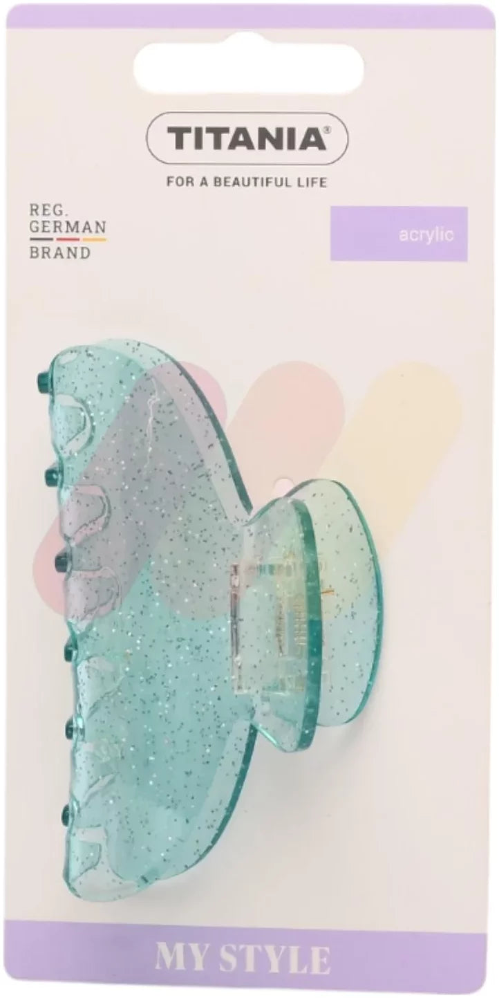 Titania Glitter Acrylic Clips - 8344