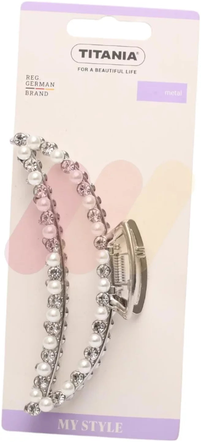 Titania Clips Silver Metal - 8349