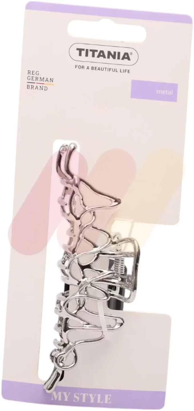 Titania Clips Silver Metal - 8224