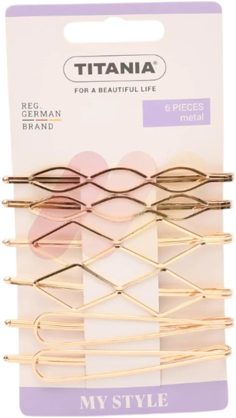 Titania Side Clips Metal 6 Pieces -8215