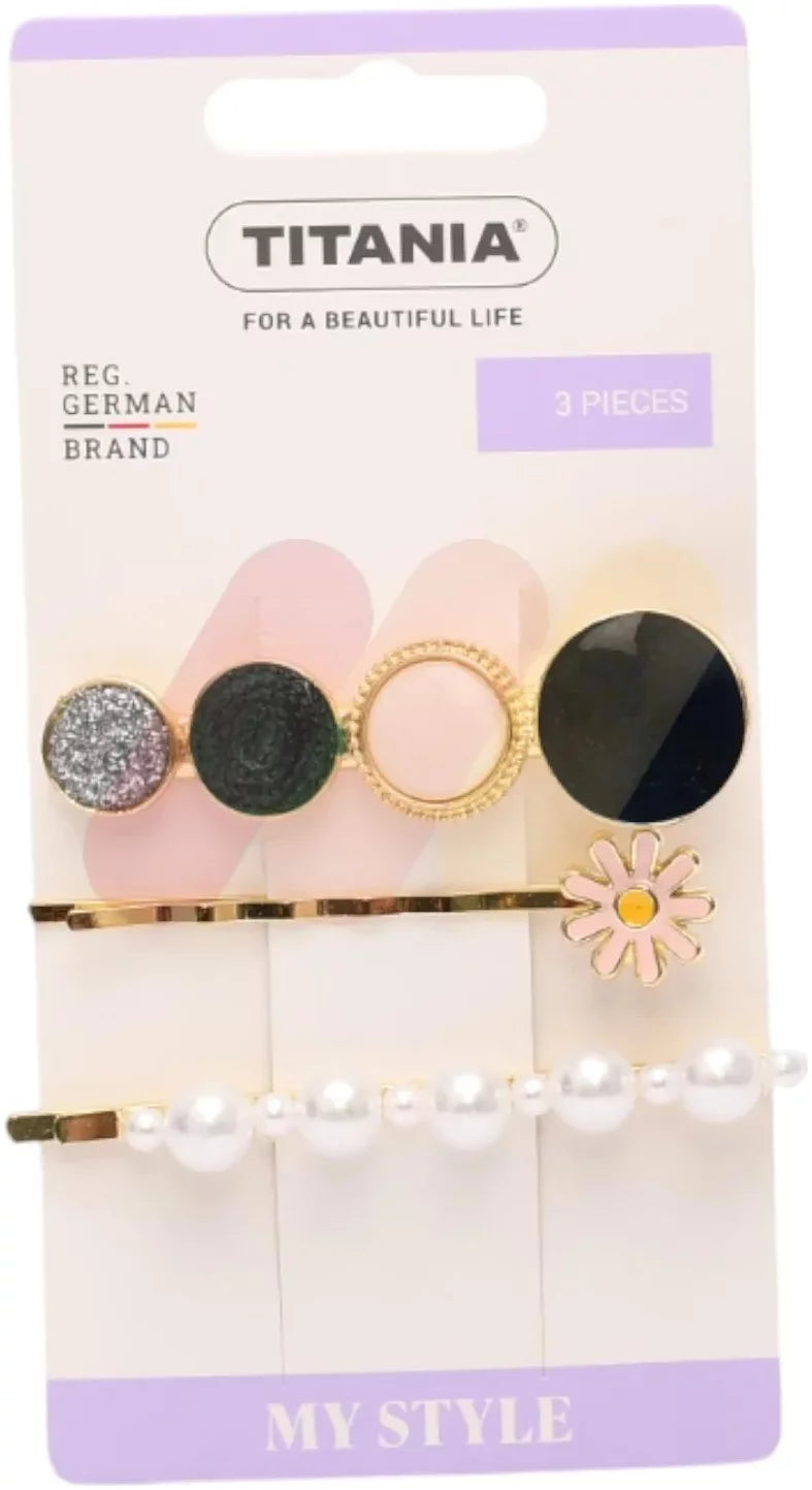 Titania Side Clips Metal 3 Pieces - 8220