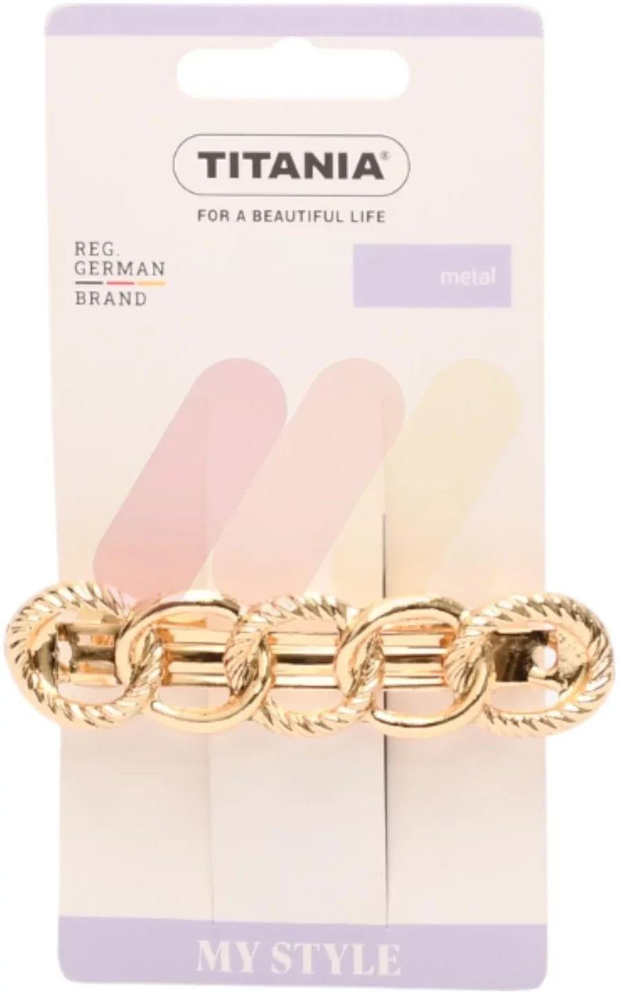 Titania Clips Gold Metal - 8218