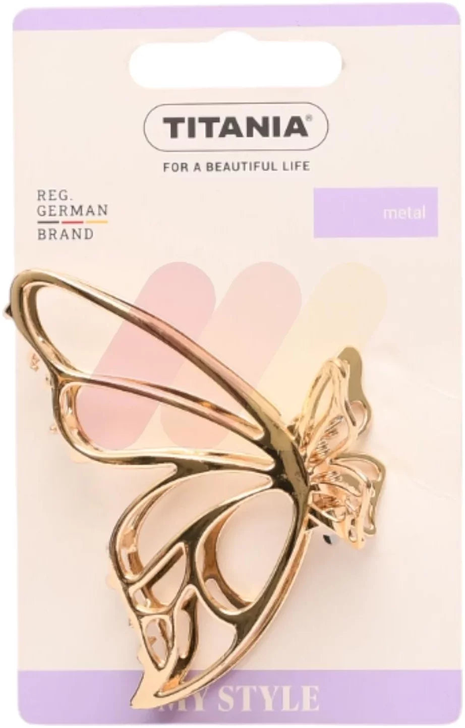 Titania Clips Gold Metal-8302