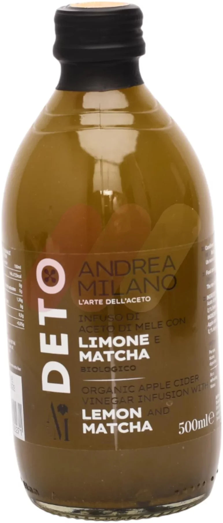 Andrea Milano Organic Apple Cider Vinegar Infusion With Lemon And Matcha 500 Ml