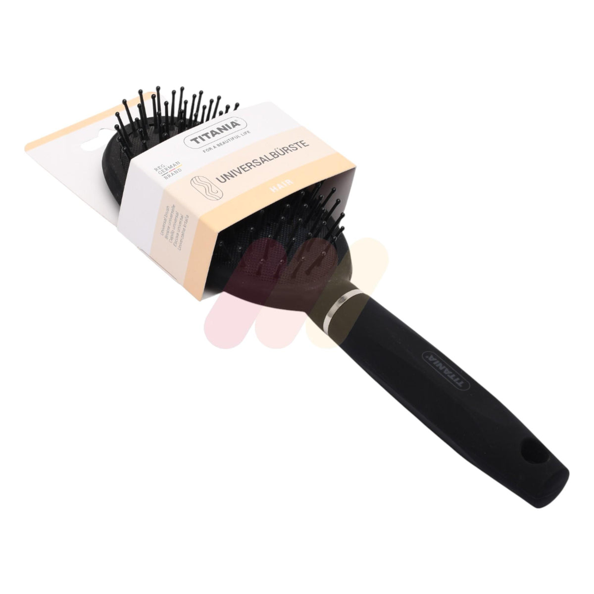 Titania Hair Universal Brush Black Matt 1 Piece